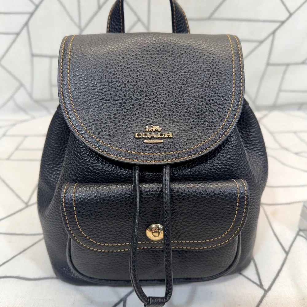 Coach pebbled leather